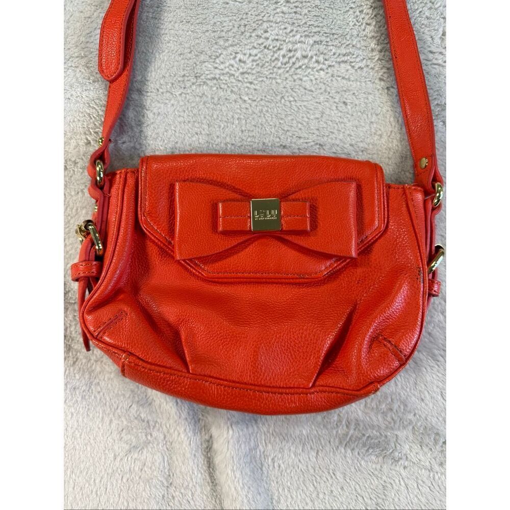 Lulu Guinness Crossbody Bag Red Coral Bow